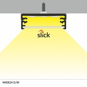 Profil LED aparent WIDE 24, alb, lungime 2m - Img 4