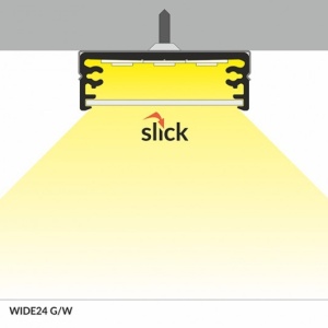 Profil LED aparent WIDE 24, aluminiu anodizat, lungime 2m - Img 4