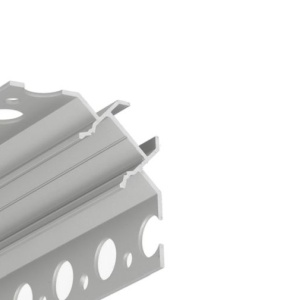 Profil LED încastrat de colț UNI-TILE12 90deg C PLUS, aluminiu anodizat, lungime 2m