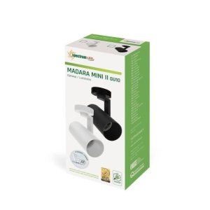 SPECTRUM Spot Madara Rotund Alb sau Negru 1XGU10 - Img 4