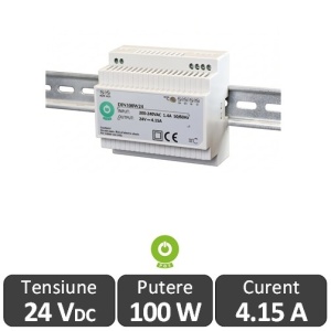 Sursa alimentare DIN100W24 100W 24V 4.15A