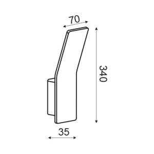 CORP ILUMINAT ACA LIGHTING ZD80036LEDGY GRI LED