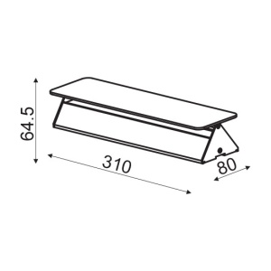CORP ILUMINAT ACA LIGHTING ZD806410LEDBK NEGRU LED