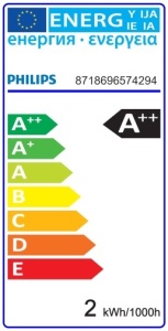 Bec LED Philips - Classic Filament LED 2W BA35 E14 827 alb-cald - Img 2