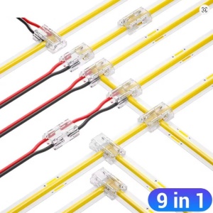 Conector 9-în-1 pentru banda LED SMD/COB monocoloră 8mm 1 bucată