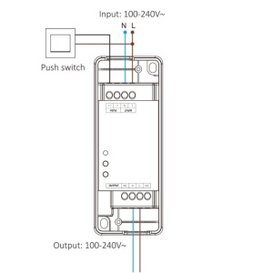 Dimmer Triac RF + Push Dimmer 230V, 500W - Img 3