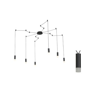 Lampa suspendata YL22C6BK 6xG9