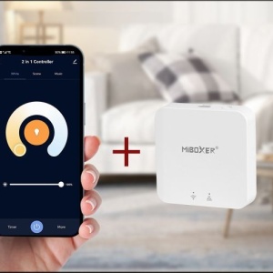 MIBOXER Lampă suspendată șină magnetică Zigbee + RF Dimabil 9W CCT Negru - Img 4