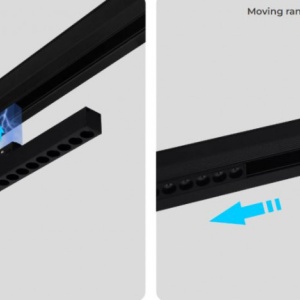 MIBOXER Proiector liniar șină magnetică Zigbee + RF Dimabil 20W CCT Negru - Img 7