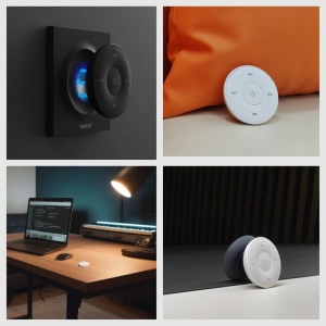MiBoxer Telecomandă rotundă K2 Monocolor/CCT Perete 1 zonă RF Alb sau Negru - Img 5