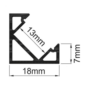 Profil LED de colt tip A205,pentru montaj aparent, lungime 2m - Img 2