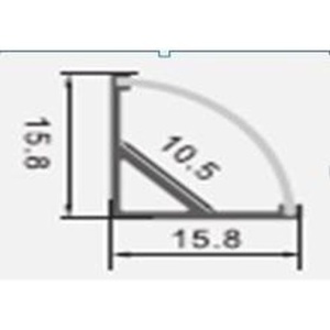 Profil LED de colt tip A2M negru,pentru montaj aparent, lungime 2m - Img 3