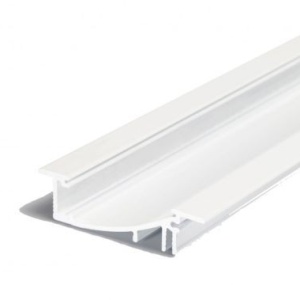 Profil LED încastrat FLAT 8, alb, lungime 2m