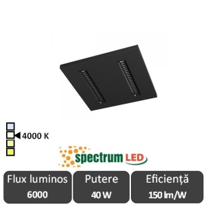 Spectrum Algine Doppio Alb/Negru 40W 4000K