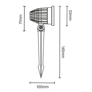 Spectrum LED Proiector Iluminat Grădină Flori 6W 3000/4000/6000K IP65 - Img 5