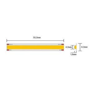 Vivalux Bandă LED flexibilă - COB 11W/m 320led/m 24V, rolă 5m - Img 4