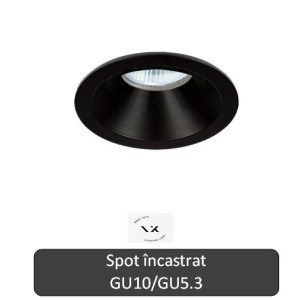 VK Light Spot 1XGU10 sau GU5.3 IP65 alb sau negru