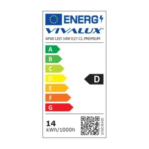 Bec LED Vivalux - Classic Filament LED 14W A60 E27 alb-cald sau alb-neutru - Img 3