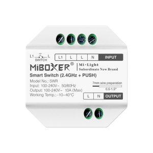 Întrerupător inteligent RF + Push 230V, 10A 2300W