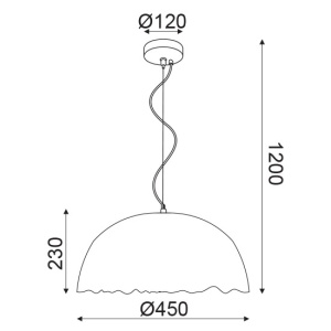 CORP SUSPENDAT ACA LIGHTING V3729451PWS LUT CREM ARGINTIU METAL ALB E27