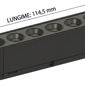 OMNILED LUPA Proiector liniar șina magnetică ultra slim XT 6W 3000K Negru - Img 2