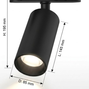 OMNILED SPOT Proiector șina magnetică ultra slim XT 12W 3000K Negru - Img 2