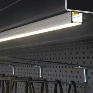 Profil LED aparent SMART 16, aluminiu neanodizat, lungime 2m - Img 5