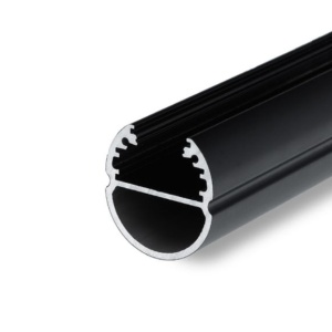 Profil LED mobiler OVAL 20, negru, lungime 2m