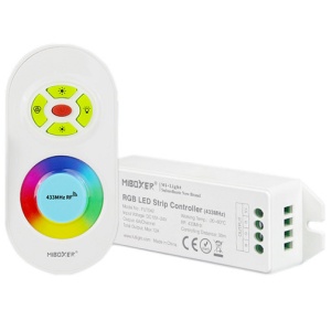 Set MiBoxer RGB Dimmer și telecomandă RF, 12A, 12-24V