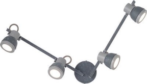 CORP ILUMINAT ACA LIGHTING MC167794C METAL GRI BETON GU10