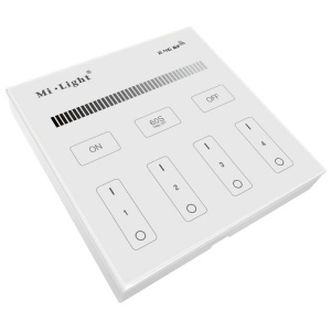 Telecomanda MiBoxer Monocolor Smart Perete 4 zone RF Alb sau Negru