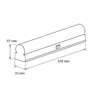 Ultralux Tub LED Thermoplastic 4W T5 320mm 4200K alb-neutru - Img 2