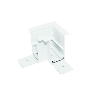 Element colț 90 grade șină magnetică aparentă albă