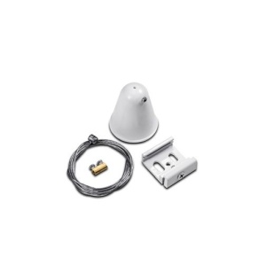 Kit prindere suspendată șină trifazată alb