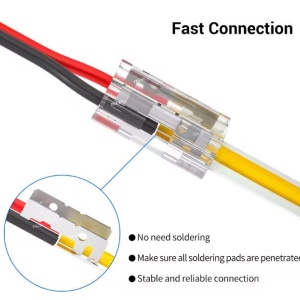 Conector 9-în-1 pentru banda LED SMD/COB monocoloră 8mm 1 bucată - Img 3
