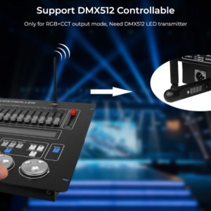 Controler RF 3 în 1 MiBoxer RGB/RGBW/RGB+CCT , 12A, 12-24V - Img 3