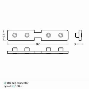 Element imbinare 180 grade profil LED Frame14 - Img 2