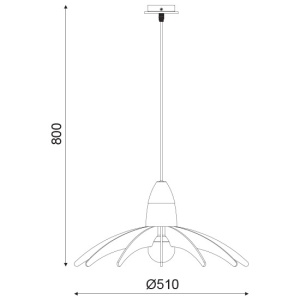CORP SUSPENDAT ACA LIGHTING ZM170041P METAL ALB MDF E27