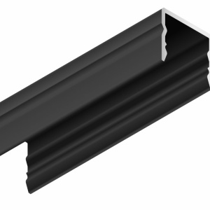 Profil aluminiu aparent BASELYTE-10 HIGH, negru, lungime 2m