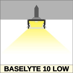 Profil aluminiu aparent BASELYTE-10 LOW, alb, lungime 2m - Img 3