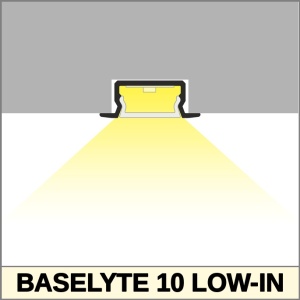 Profil aluminiu încastrat BASELYTE-10 LOW-IN, aluminiu neanodizat, lungime 2m - Img 4