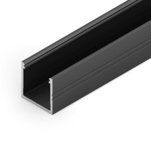 Profil LED aparent SMART 16, negru, lungime 2m