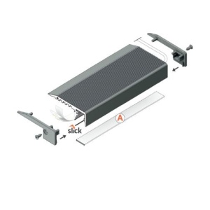 Profil LED de trepte UP-MINI 10, aluminiu anodizat, lungime 2m - Img 3