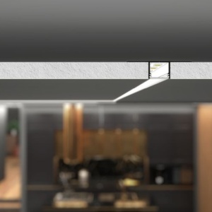 Profil LED încastrat PLANE14 IN, aluminiu neanodizat, lungime 2m - Img 3