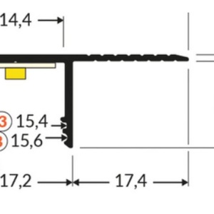 Profil LED încastrat PLANE14 SIDE, aluminiu neanodizat, lungime 2m - Img 2