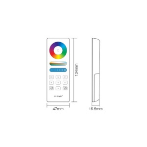 Set MiBoxer RGBW Dimmer RF și telecomandă Touch, 15A, 12-24V - Img 4