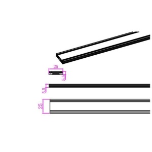 Șină Magnetică Ultra Slim Aparentă 48V 2 metri - Img 2