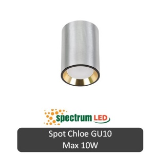 SPECTRUM Spot Chloe Rotund Aluminiu-Auriu 1XGU10 100 mm