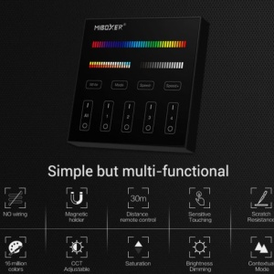 Telecomanda perete MiBoxer wireless 4 zone RGBW/CCT - Img 7