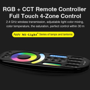 Telecomanda Smart RGBW Smart 4 zone RF Neagra - Img 4